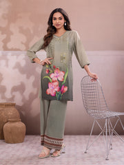 Floral Printed Tunic with Palazzos