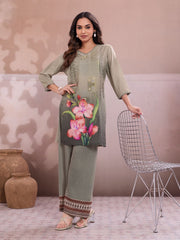 Floral Printed Tunic with Palazzos