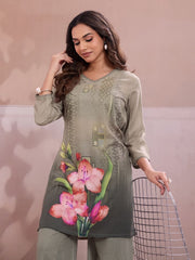 Floral Printed Tunic with Palazzos