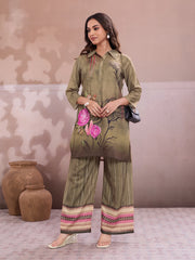 Floral Printed Tunic with Trousers