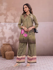 Floral Printed Tunic with Trousers