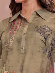 Floral Printed Tunic with Trousers