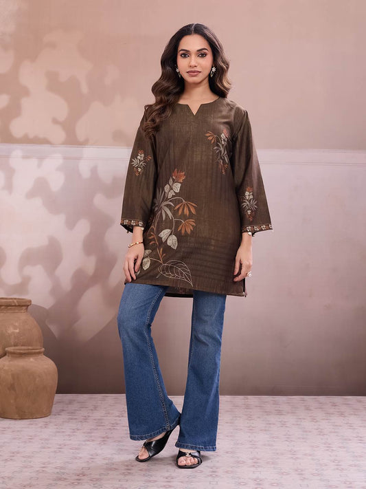 Women Floral Printed Straight Kurti