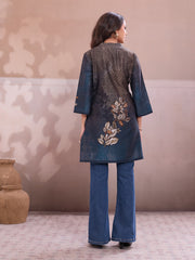 Floral Printed V-Neck Kurti