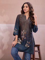 Floral Printed V-Neck Kurti