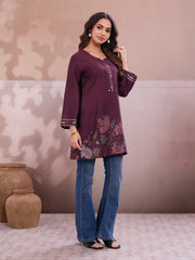 Women Floral Printed Thread Work Floral Kurta