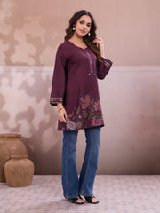Women Floral Printed Thread Work Floral Kurta