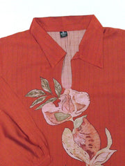 Floral Printed Shirt Collar Kurti