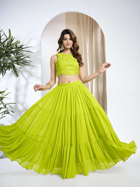 Embroidered Top & Skirt Co-Ord