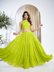 Embroidered Top & Skirt Co-Ord