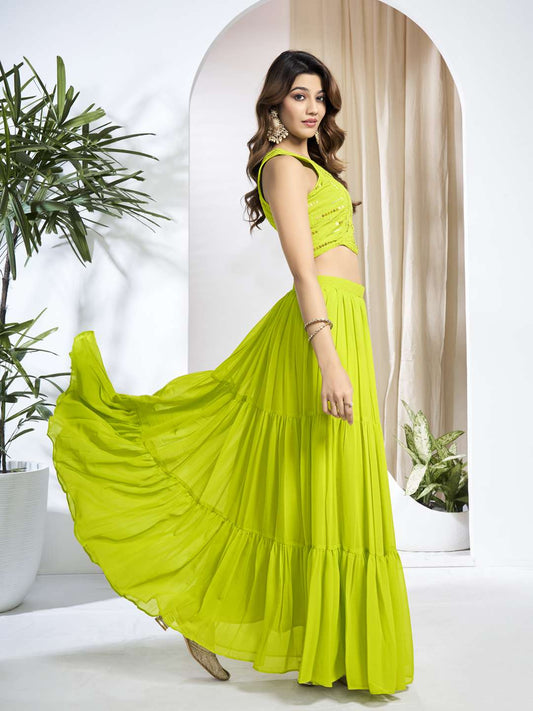 Embroidered Top & Skirt Co-Ord