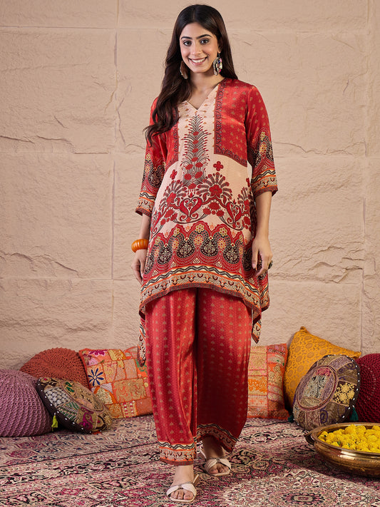 Ethnic Motifs Printed A-Line Tunic & Palazzo