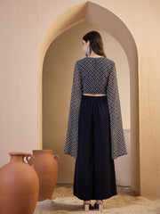 Women Ethnic Motifs Printed Top with Skirt