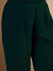 Embroidered Shoulder Straps Top & Trousers Co-Ords