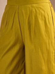 Embroidered Mandarin Collar Top & Palazzos Co-Ords