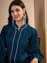 Mandarin Collar Top & Palazzos Co-Ords
