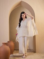 Women Self Design Tunic with Palazzos