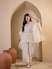 Women Self Design Tunic with Palazzos