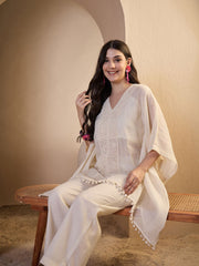 Women Self Design Tunic with Palazzos