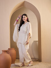 Women Self Design Tunic with Palazzos