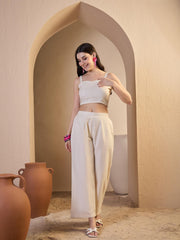 Women Self Design Tunic with Palazzos