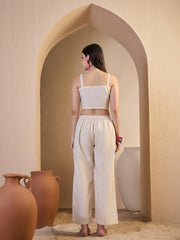 Women Self Design Tunic with Palazzos