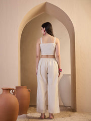 Women Self Design Tunic with Palazzos