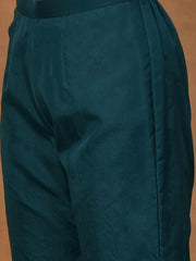 Floral Embroidered Top with Palazzos