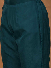 Floral Embroidered Top with Palazzos