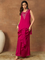 Embroidered Tunic with Palazzos