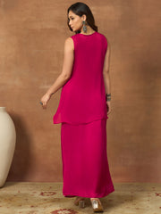 Embroidered Tunic with Palazzos