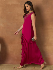 Embroidered Tunic with Palazzos