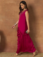 Embroidered Tunic with Palazzos