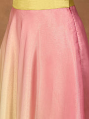 Romantic Florals Organza Top with Skirt