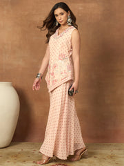 Floral Printed Top with Palazzos