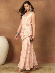 Floral Printed Top with Palazzos