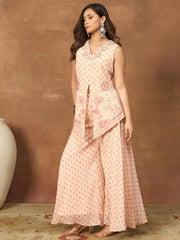 Floral Printed Top with Palazzos