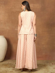 Floral Printed Top with Palazzos