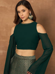 Embellished Top with Skirt