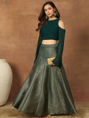 Embellished Top with Skirt