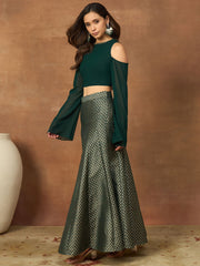 Embellished Top with Skirt