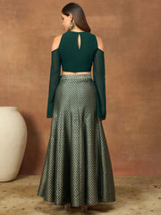 Embellished Top with Skirt