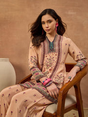 Indie Florals Silk Printed Top with Palazzos