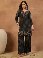 Silk Printed Tunic with Palazzos