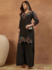 Silk Printed Tunic with Palazzos