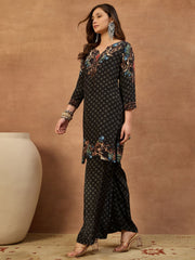 Silk Printed Tunic with Palazzos