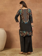 Silk Printed Tunic with Palazzos