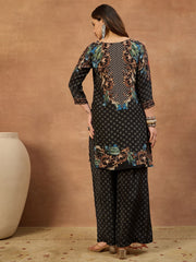 Silk Printed Tunic with Palazzos