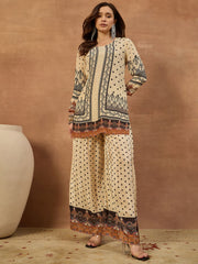 Silk Printed Tunic with Palazzos