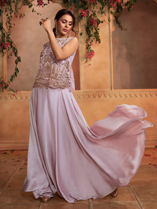 Bling & Sparkly Embellished Top with Palazzos